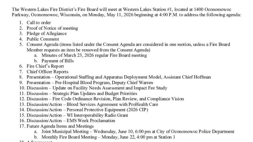 2026 05 11 Fire Board Meeting